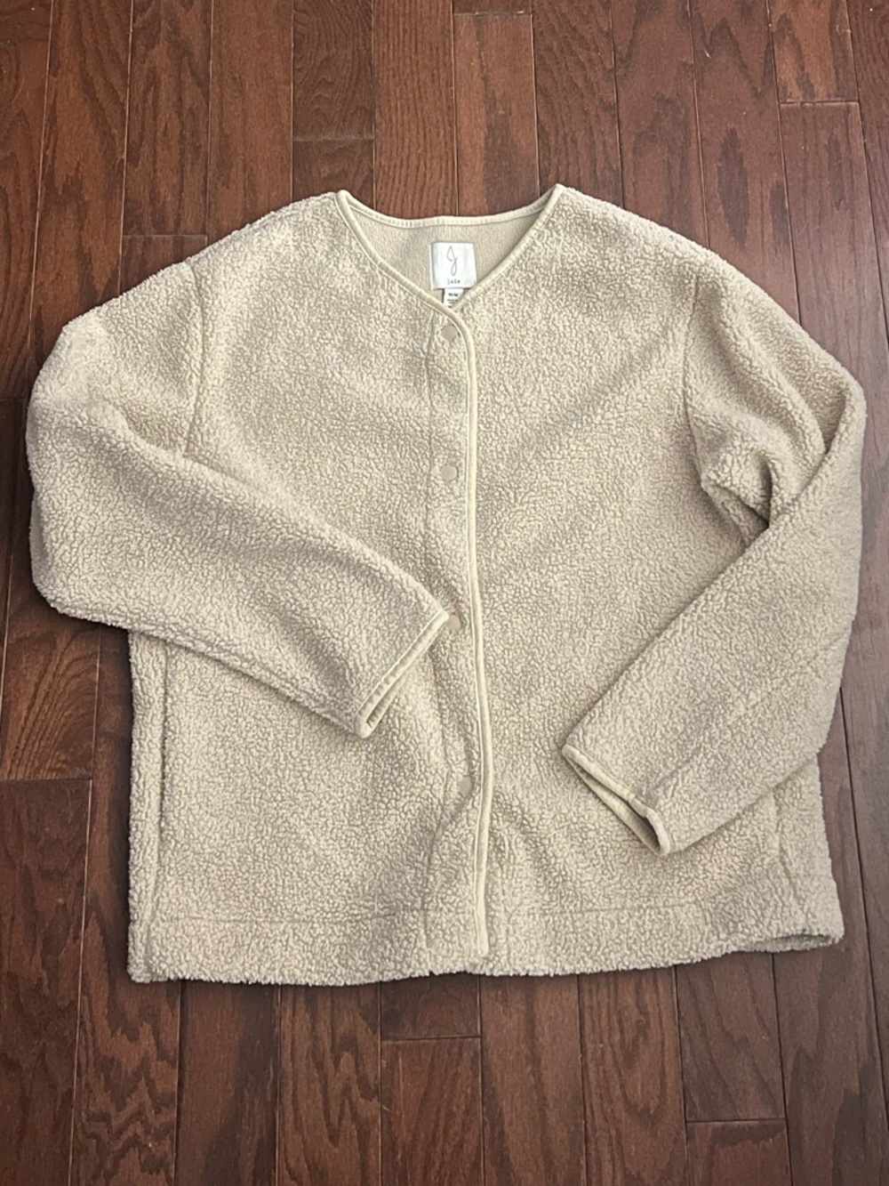 Joie Cream Textured Open-Front Cardigan
